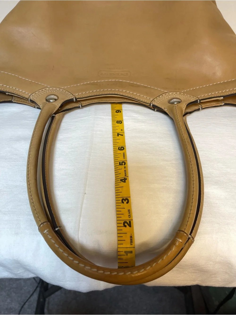 COACH Bleecker Legacy Tote in Tan - Picture 15 of 15